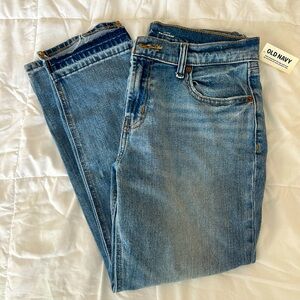 Old Navy Mid-Rise Boyfriend Straight Cut-Off Jeans